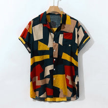Load image into Gallery viewer, 2019 Summer Men Printed Loose Short Sleeve Casual Buttons shirt hawaiian shirt camisa masculina streetwear chemise homme