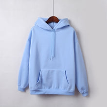 Load image into Gallery viewer, 2019 Autumn Winter New Hoodies Solid Color Hooded Tops Female Sweatshirt Long Sleeve Velvet Thickening Coat Harajuku for Women
