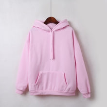 Load image into Gallery viewer, 2019 Autumn Winter New Hoodies Solid Color Hooded Tops Female Sweatshirt Long Sleeve Velvet Thickening Coat Harajuku for Women