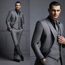 Load image into Gallery viewer, Latest Coat Pant Designs Beige Men Suit Prom Tuxedo Slim Fit 3 Piece Groom Wedding Suits For Men Custom Blazer Terno Masuclino