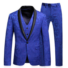 Load image into Gallery viewer, Latest Coat Pant Designs Beige Men Suit Prom Tuxedo Slim Fit 3 Piece Groom Wedding Suits For Men Custom Blazer Terno Masuclino