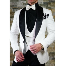Load image into Gallery viewer, Latest Coat Pant Designs Beige Men Suit Prom Tuxedo Slim Fit 3 Piece Groom Wedding Suits For Men Custom Blazer Terno Masuclino