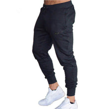 Load image into Gallery viewer, Mens Joggers Casual Pants Fitness Male Sportswear Tracksuit Bottoms Skinny Sweatpants Trousers Black Gyms Joggers Track Pants
