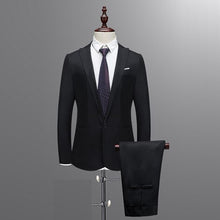Load image into Gallery viewer, 2019 Spring Autumn Men's Suits Slim Button Pure Color Blazer Suits Male Casual Business Blazer Suits