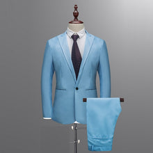 Load image into Gallery viewer, 2019 Spring Autumn Men's Suits Slim Button Pure Color Blazer Suits Male Casual Business Blazer Suits