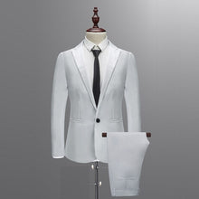 Load image into Gallery viewer, 2019 Spring Autumn Men's Suits Slim Button Pure Color Blazer Suits Male Casual Business Blazer Suits