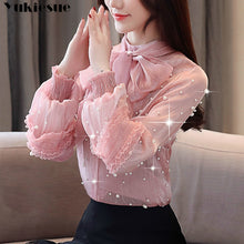 Load image into Gallery viewer, fashion woman blouses 2019 women's shirt blouse for women blusas womens tops and blouses chiffon shirts ladie's top plus size