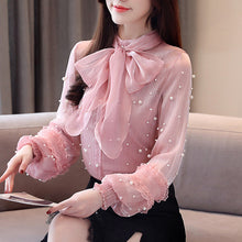 Load image into Gallery viewer, fashion woman blouses 2019 women's shirt blouse for women blusas womens tops and blouses chiffon shirts ladie's top plus size