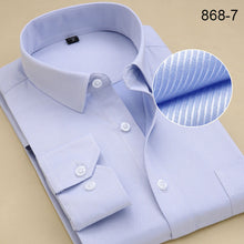 Load image into Gallery viewer, Plus Size Long Sleeve Men Dress Shirt Fashion Male Business Formal Wear Office Working Shirts 6XL 7XL 8XL white shirt