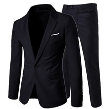 Load image into Gallery viewer, 2019 men's fashion Slim suits men's business casual clothing groomsman three-piece suit Blazers jacket pants trousers vest sets