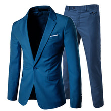 Load image into Gallery viewer, 2019 men's fashion Slim suits men's business casual clothing groomsman three-piece suit Blazers jacket pants trousers vest sets