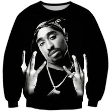 Load image into Gallery viewer, BZPOVB 2019 new autumn harajuku 3d Hoodies Legend Rapper 2pac tupac print sweatshirt Men/Women O-Neck hoodie pullovers