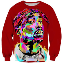 Load image into Gallery viewer, BZPOVB 2019 new autumn harajuku 3d Hoodies Legend Rapper 2pac tupac print sweatshirt Men/Women O-Neck hoodie pullovers