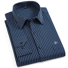 Load image into Gallery viewer, Dudalina New 2019 Men Long Sleeve Shirts Male Striped Classic-fit Comfort Soft Casual Button-Down Shirt Casual Male Shirt Tops