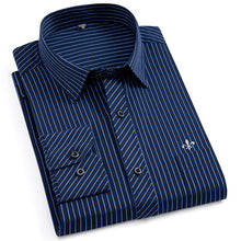 Load image into Gallery viewer, Dudalina New 2019 Men Long Sleeve Shirts Male Striped Classic-fit Comfort Soft Casual Button-Down Shirt Casual Male Shirt Tops