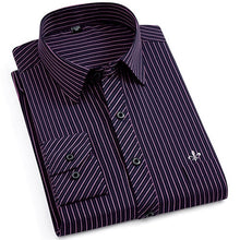 Load image into Gallery viewer, Dudalina New 2019 Men Long Sleeve Shirts Male Striped Classic-fit Comfort Soft Casual Button-Down Shirt Casual Male Shirt Tops